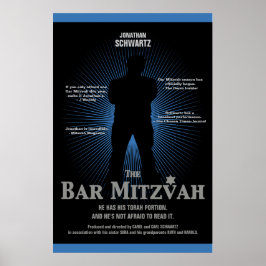 Bar do Movie Star Mitzvah Poster Marinho Azul
