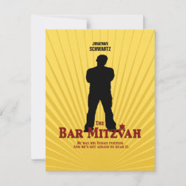 Bar do Movie Star Mitzvah Resposta RSVP Amarelo