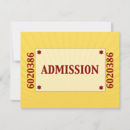 Bar do Movie Star Mitzvah Resposta RSVP Amarelo