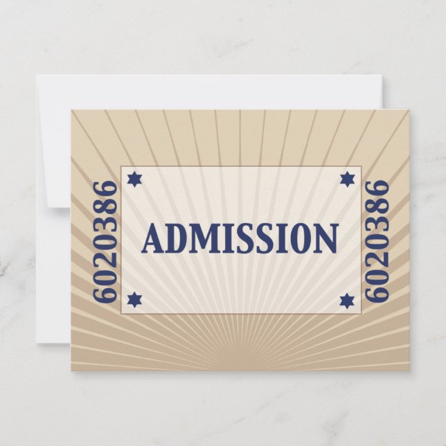 Bar do Movie Star Mitzvah Resposta RSVP Tan Marinh (Frente)