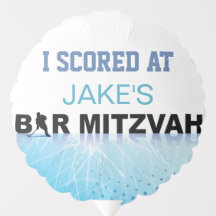 Bar ICE HOCKEY Bat Mitzvah Centerole Balão