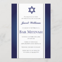 Bar Judeu Mitzvah Convite Personalizado