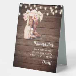 Bar MIMOSA Cowgirl inicia Chá de panela de champan