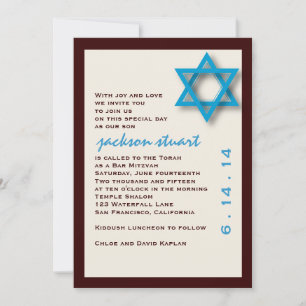 Bar Mitzvah Convite Jackson