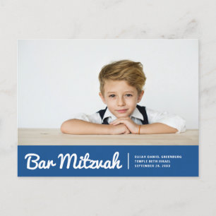 Bar Mitzvah Convite Personalizado Simples