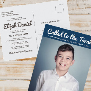 Bar Mitzvah Convite Personalizado Simples