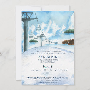 Bar Mitzvah de Esqui de Inverno na Montanha