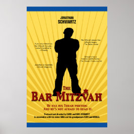 Bar Mitzvah Poster Amarelo