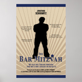 Bar Mitzvah Poster Tan Marinho Blue
