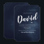 Bar Mitzvah Watercolor Convite<br><div class="desc">Celebre o seu não-tão-pequenino que está a chegar à idade e convide a sua família a ver o chalá a ser fatiado com este convite personalizado do bar mitzvah.</div>