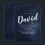 Bar Mitzvah Watercolor Convite<br><div class="desc">Celebre o seu não-tão-pequenino que está a chegar à idade e convide a sua família a ver o chalá a ser fatiado com este convite personalizado do bar mitzvah.</div>