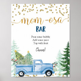 Bar Momosa Blue Truck Poster