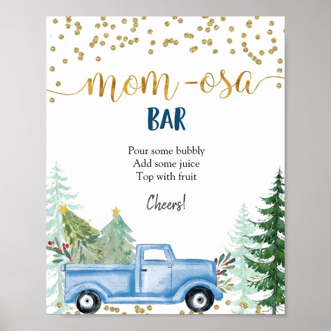 Bar Momosa Blue Truck Poster (Frente)