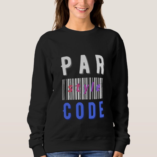 Bar Style Code Modern Barcode Programming T-Shirt (Frente)