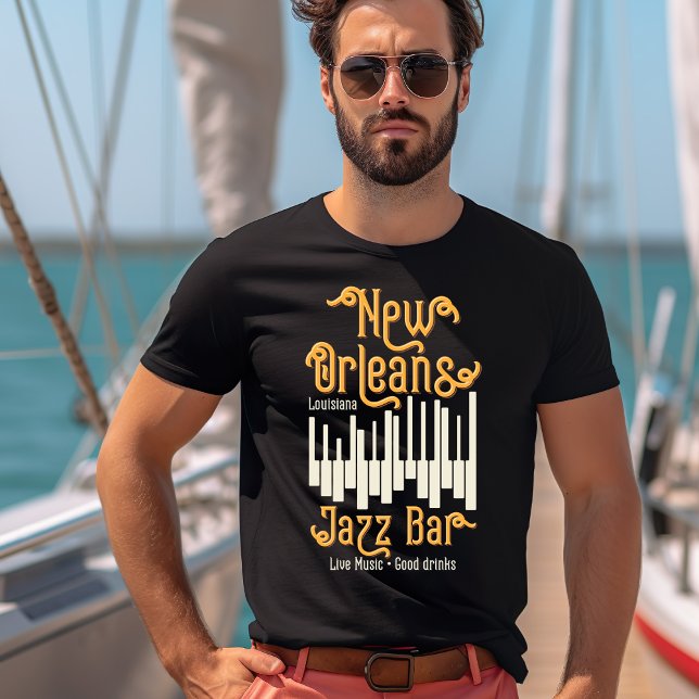 Bar T-Shirt New Orleans Louisiana Jazz (Criador carregado)