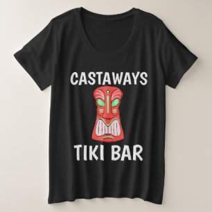 BAR TIKI CASTAWAYS T-Shirts Básicas Escuras