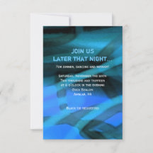 Bar WATERCOLOR STAR Cartão de Resposta Bat Mitzvah