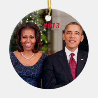 Barack & Michelle 2013 - ornamento