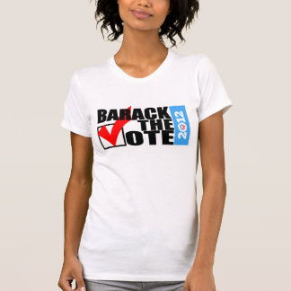 Barack o t-shirt das mulheres originais do voto