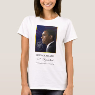 Barack Obama com presidente Kennedy Camisa