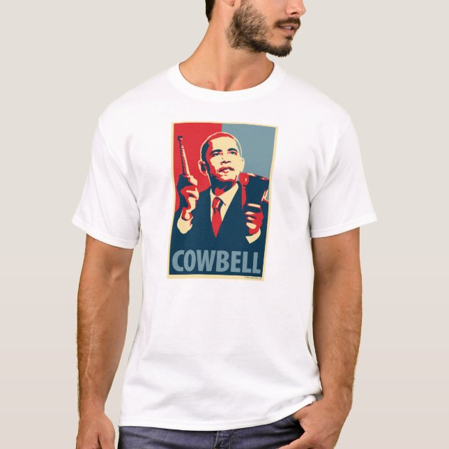 Barack Obama - Cowbell: T-shirt de OHP (Frente)