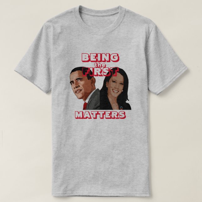 Barack Obama Kamala Harris T-Shirt (Frente do Design)