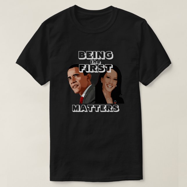 Barack Obama Kamala Harris T-Shirt (Frente do Design)