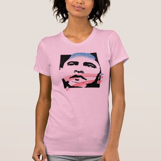 Barack Obama para o t-shirt da esperança (Frente)