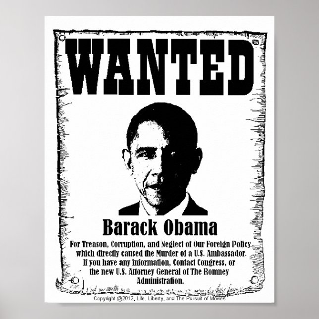 Barack Obama queria Poster (Frente)