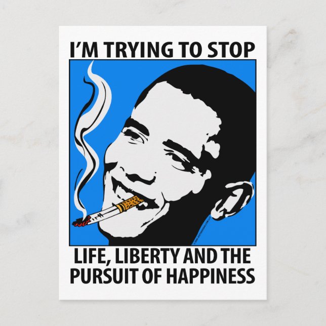 Barack Obama Satire / Cartão postal parodioso (Frente)
