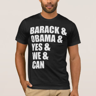 Barack & Obama & sim & nós & podem t-shirt