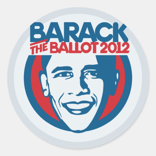 Barack os adesivos do Ballot 2012 (Frente)
