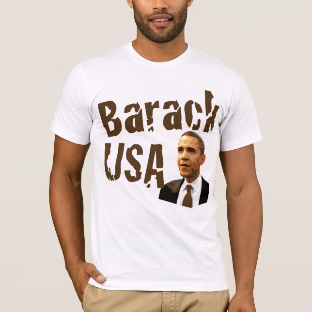 Barack USA Pro-Obama T-Shirt (Frente)