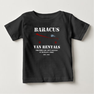 Baracus Van Rentals Mostra O T-Shirt B.A Da Equipe