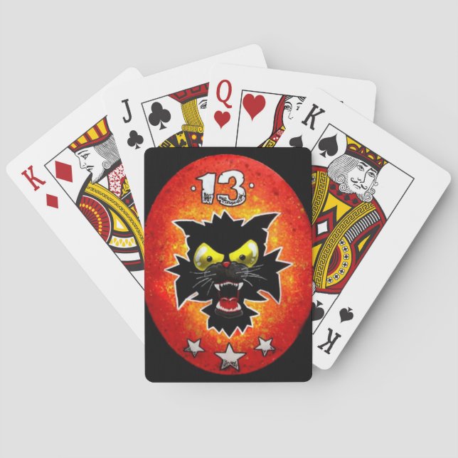 Baralho 13 cartas de jogo sortudas (Verso)