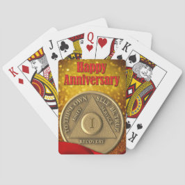 Baralho 1 ano AA Glitter Feliz Aniversário