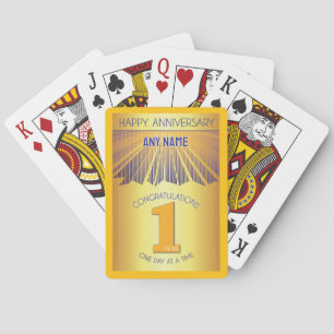 Baralho 1 Ano   Golden Ray 12 Etapas NOME PERSONALIZADO