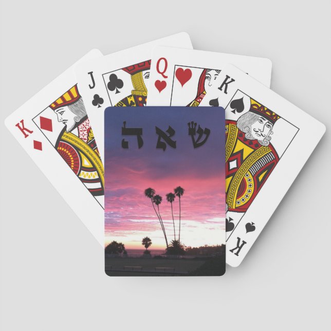 Baralho 28 Almas - 72 Nomes de Deus Jogando Cartões (Verso)