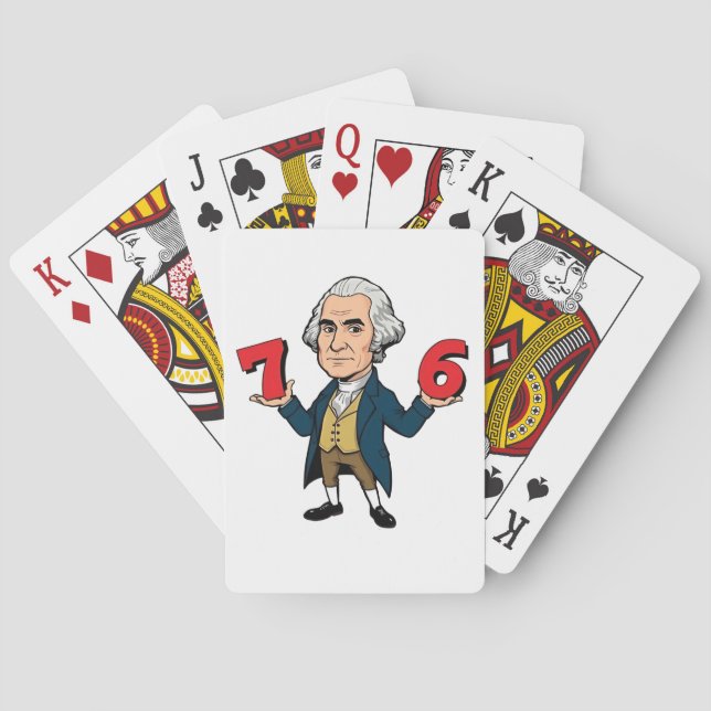 Baralho 67 George Washington 7-6 Seis Sete Meme 67 (Verso)