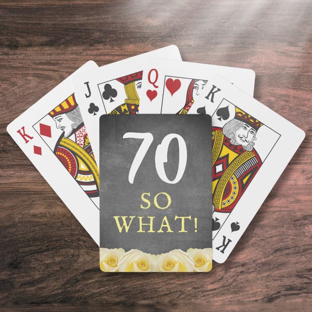 Baralho 70 Floral Rosa Amarelo - Aniversário (Criador carregado)