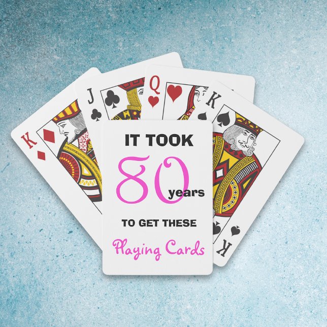 Baralho 80 Birthday deu ideias para ela - Jogando cartas (Criador carregado)