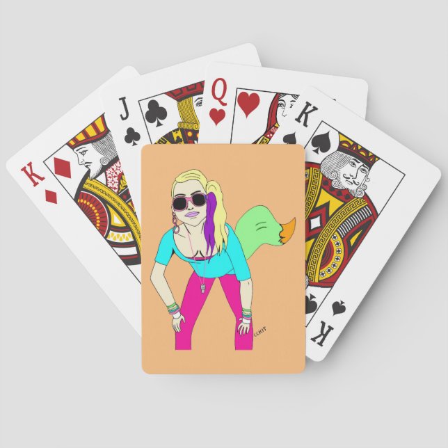 Baralho 80s foxy girl (Verso)