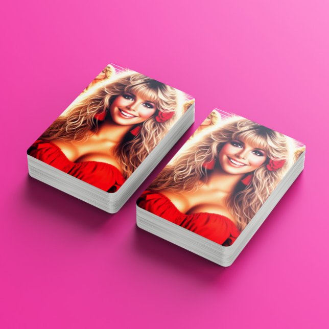 Baralho 80s Retrowave Woman (Criador carregado)