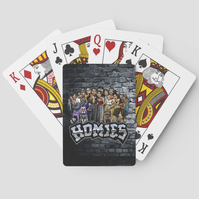 Baralho 90s Nostalgia Lil Homies Playing Cards Cholo (Verso)