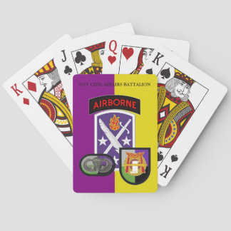 Baralho 91ST CARTÕES de JOGO do BATALHÃO dos ASSUNTOS