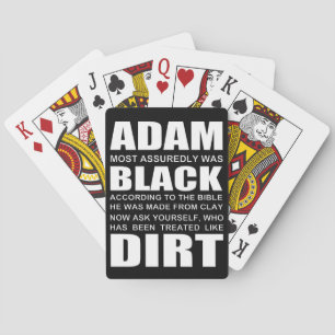 Baralho A bíblia revela que Adam era Negro