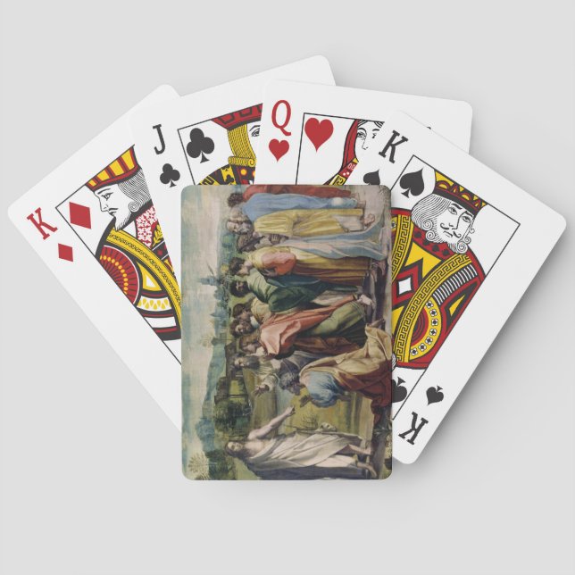 Baralho A carga do cristo a St Peter (desenhos animados (Verso)