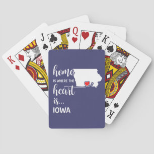 Baralho A casa de Iowa é onde está o coração
