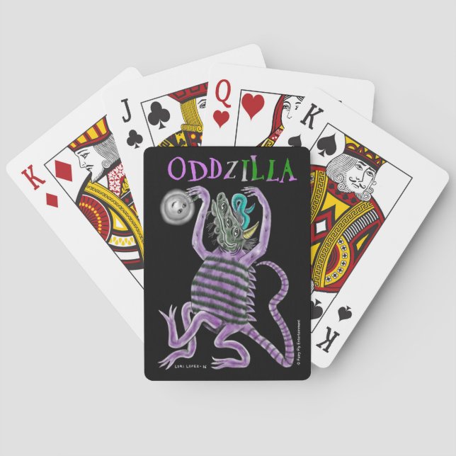 Baralho A cauda estranha de Oddzilla (Verso)