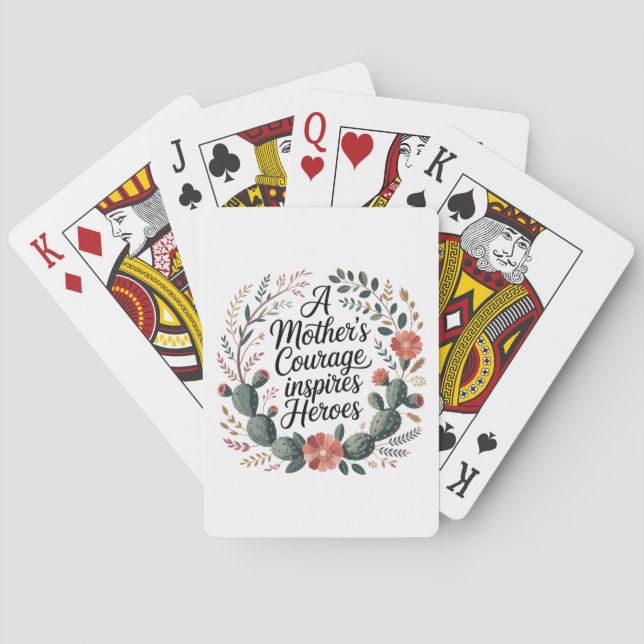 Baralho A Coragem de uma Mãe Inspira Heróis (Verso)